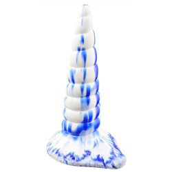 F*CK MY COLOR Plug Couleur Unicorn 18 x 6cm Bleu-Blanc